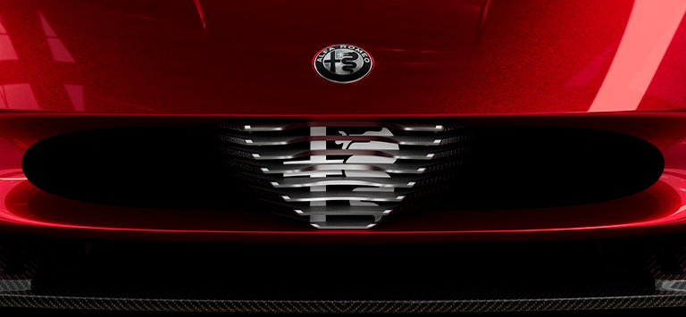 V-sköld aluminium och kolfiberdetaljer tredimensionell logotyp